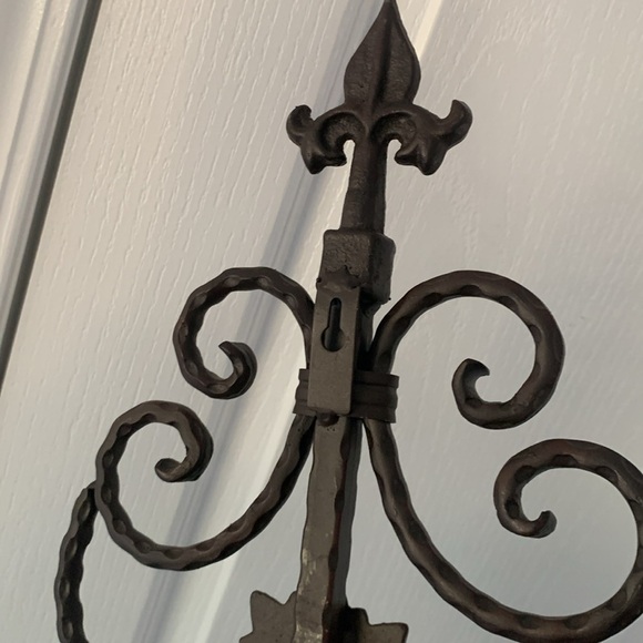 Cast iron wall sconces‎ brown traditional vintage moody with crystal - Picture 10 of 11